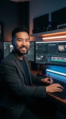 女神视频剪辑师王浩